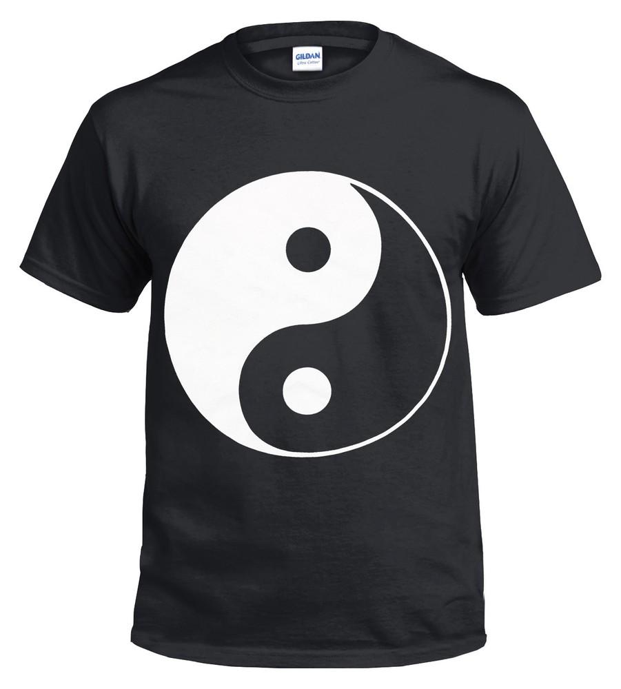 

NEW YIN YANG 100 % Cotton T shirt/Biker/Ch wbr/ inese/Cross/Me wbr/ tal/Gift/Music wbr/ /Top Unisex T-Shirt XXL