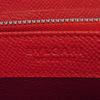 Used 11679 Long Zip Wallet 37690 7940 Grain Calfskin Compartment Zip Around Logo Charm Red Unisex from Japan AUTHENTIC