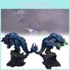 Atemberaubende Monster Hunter World-Figur mit Silberdrache (männlich) und Eisdrache, gefertigt aus robustem PVC