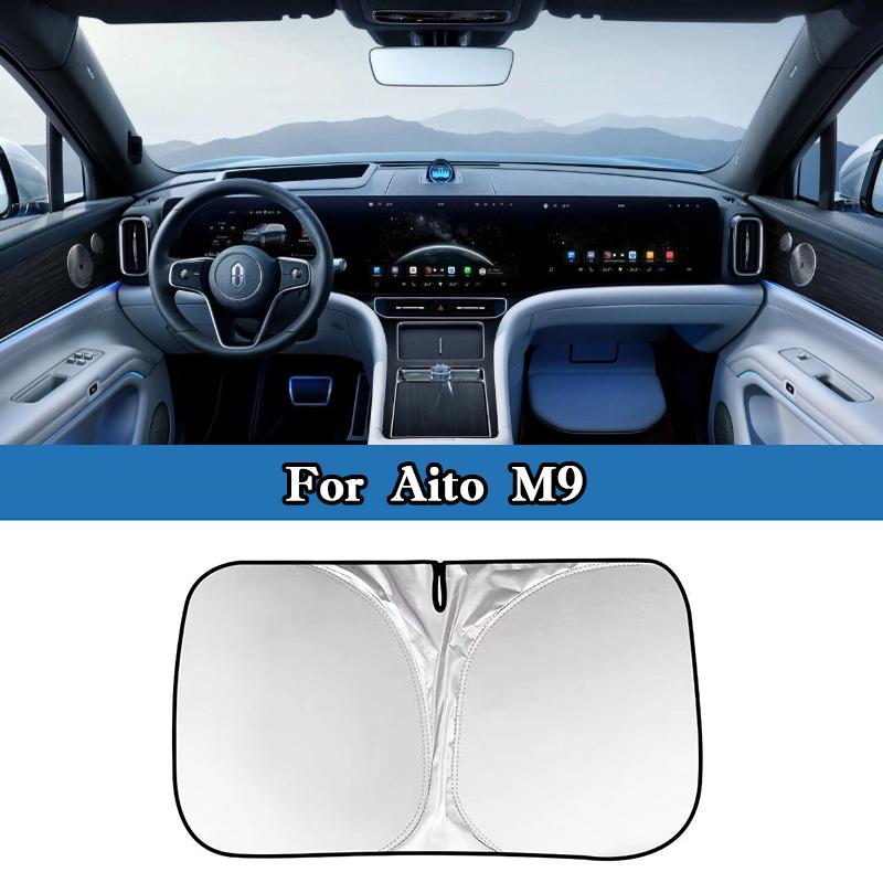For Huawei Aito M5 M7 M8 M9 Car Windshield Sunshade Cover Foldable Front Window Sun Visor Blocks UV Refletive Protector Cover