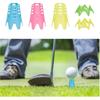 CHGCRAFT 17Pcs Golf Simulator Tees Plastic Golf Tee Golf Mat Tees Practice Golf Tees Perfect for Turf and Driving Range Indoor Claw Tee Mixed Color