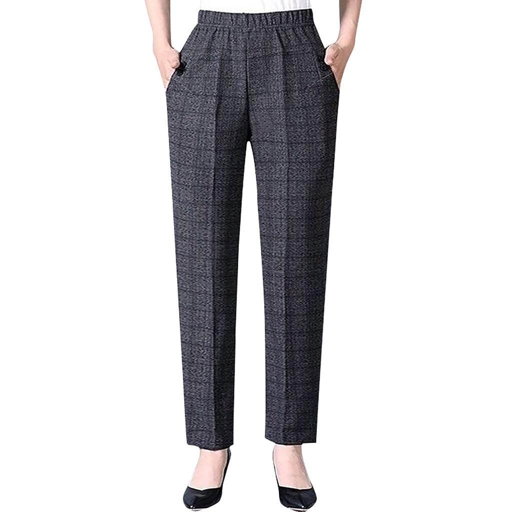 Grandma's Pants, Middle-aged And Elderly Women's Pants, Spring And Autumn. Mom's Long Pants, Suit With Thickened Elderly Flannel Pants