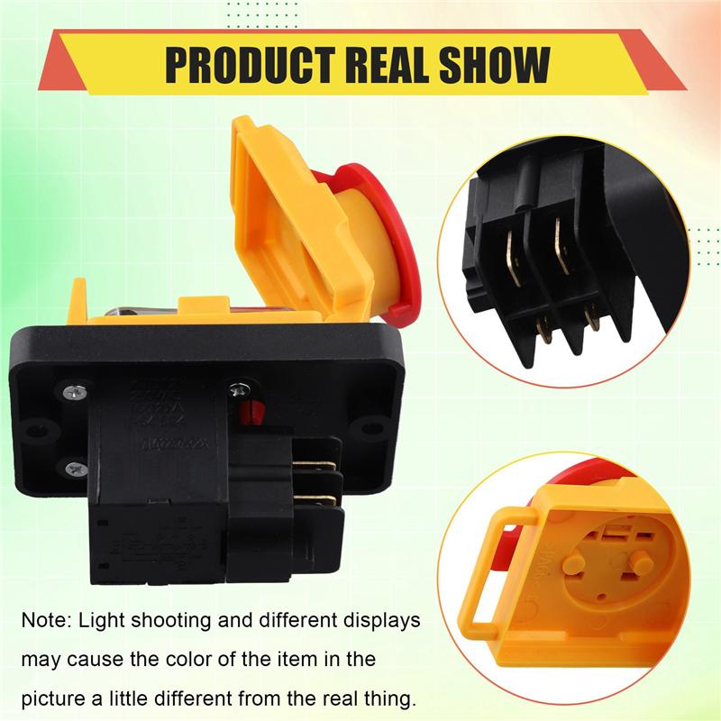 

Fresh 3X Electromagnetic Switch Magnetic Button Switch KJD12 16A 250V Power Tool Undervoltage Overload Protection Switch
