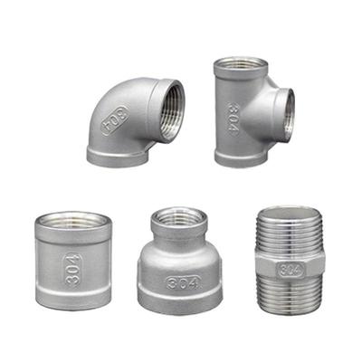 304 Stainless Steel Water Pipe Tee Connector 4-Point Inner/Outer Thread 316 Union Tap Accessory