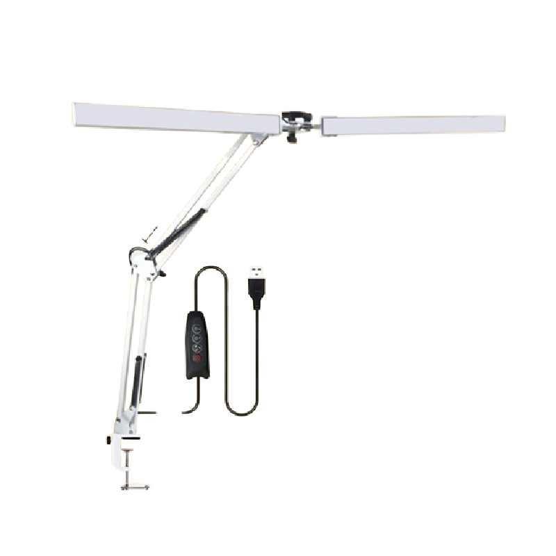 Modern Minimalist Foldable Desk Lamp With Aluminum Clamp And Usb Port For Nail Art And Makeup Work