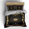 Zodiac Symbols Cosmos Black Bedding Set Bedding set (1 duvet cover, 2 pillowcases, duvet not included)