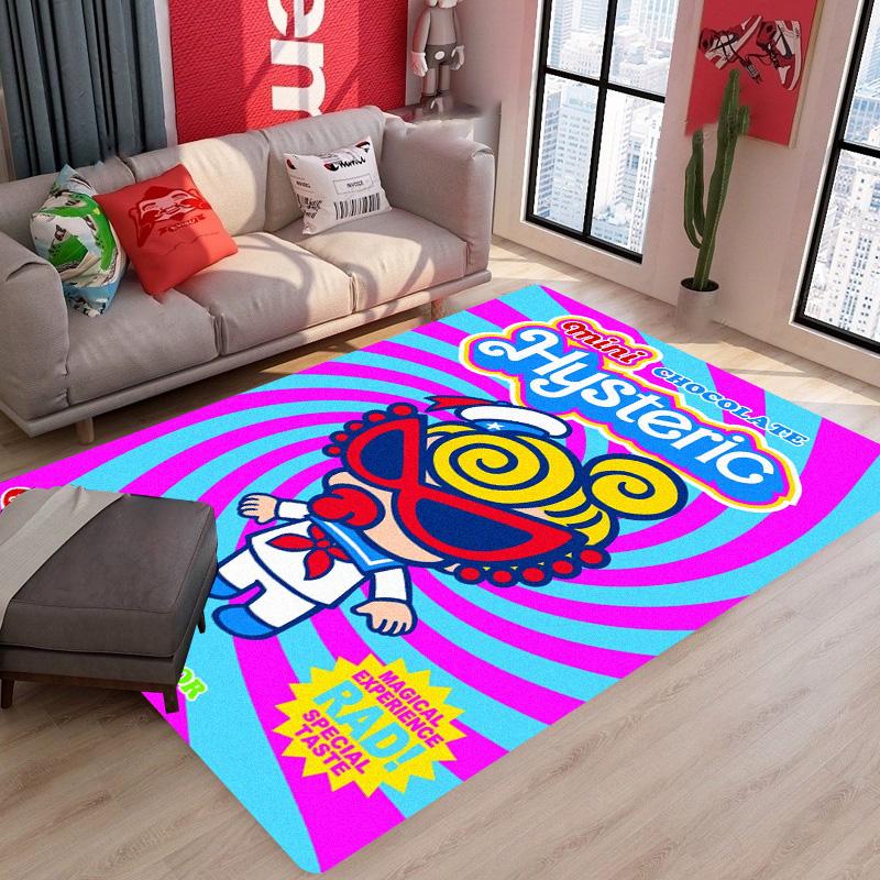 Japan Fashion H-hysteric Mini Carpet Floor Mat Bathroom Kid Room Bedroom Decoration Balcony Anti-Slip Doormat Living Room Rugs