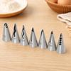 7 Pieces Ruffle Icing Nozzle Food-Grade Stainless Steel Piping Tip