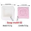3D Love Rose Silicone Soapr Molds DIY Wedding Valentine's Day Heart Rose I Love U Silicone Soap Candle Mold Craft Art Candle