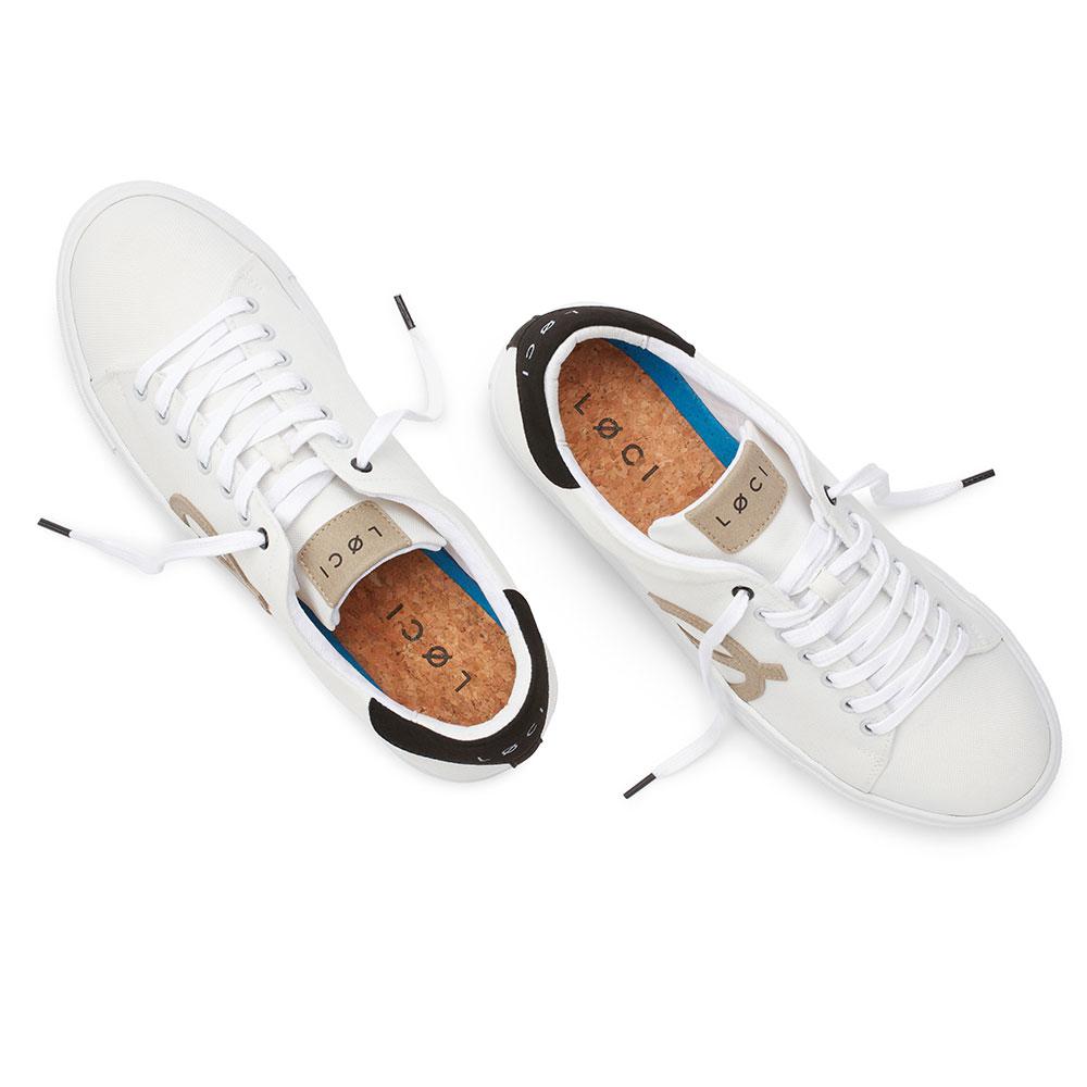 Loci Nine Vegan Sneakers Natural/Black/Stone Lc-009-007