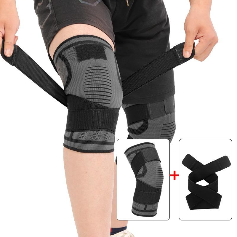 1pcs Sports Straps Nylon Knee Pads, Running, Fitness, Weightlifting, Cycling, Basketball, Outdoor Hiking, Knee Joint Compression Fixation