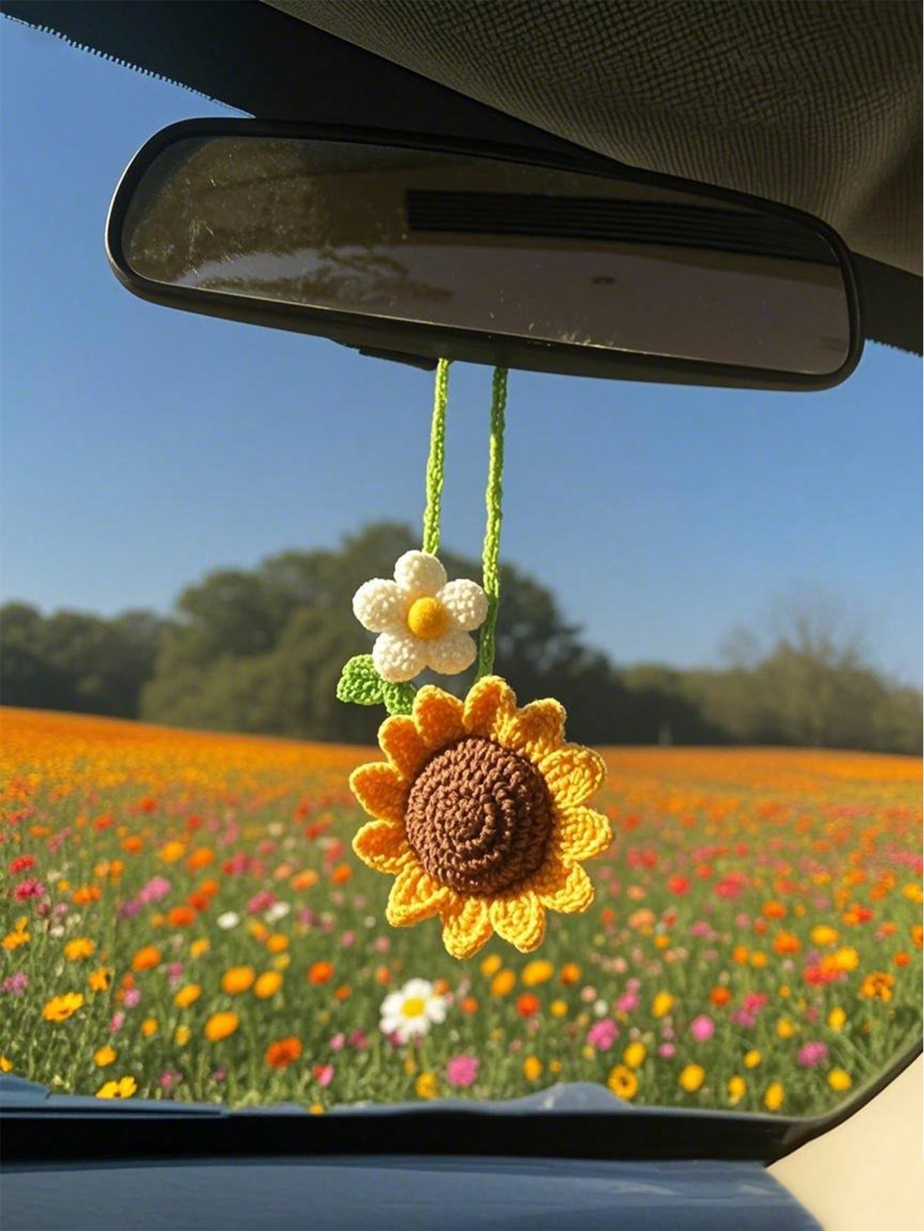 

Healing Floral Car Pendant, Universal Creative Car Interior Decor, New Handmade Gift for Women
