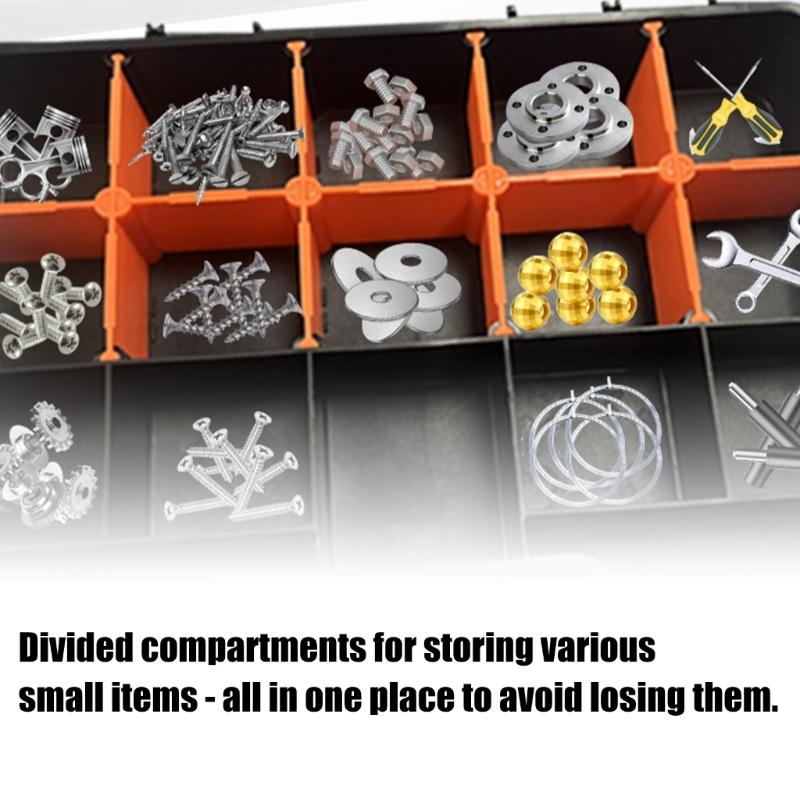 Portable Multiple Compartment Tool Storage Box Durable Design For DIY Enthusiasts And Professionals