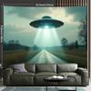 1 Alien Backdrop Banner - Durable For Birthday Anniversary Holiday UFO Alien Scene - Indoor/ Party Decor Decor Decor High Quality Print UFO