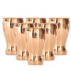 5.5" X 3.0" Sklenice na víno z čisté mědi, pohár, tumbler | Objem 490 ML | Pivo, víno, koktejl | Bar, domov, hotel, restaurace, sada 6 kusů