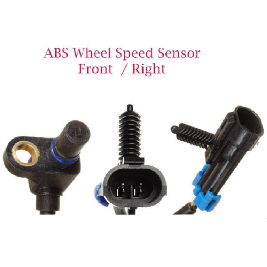 Set 2  ABS Wheel Speed Sensor W/Connector Front-L/R Fits Chevrolet GMC 1995-2000