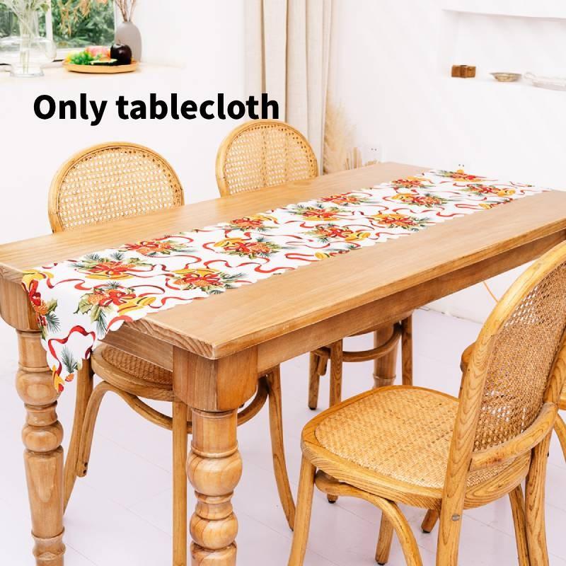 

Рождественская скатерть с принтом Санта-Клауса, праздничная атмосфера ресторана, украшение Style E