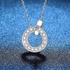 D Color Moissanite Pendant Necklace Choker Minimalist Versatile Jewelry Women