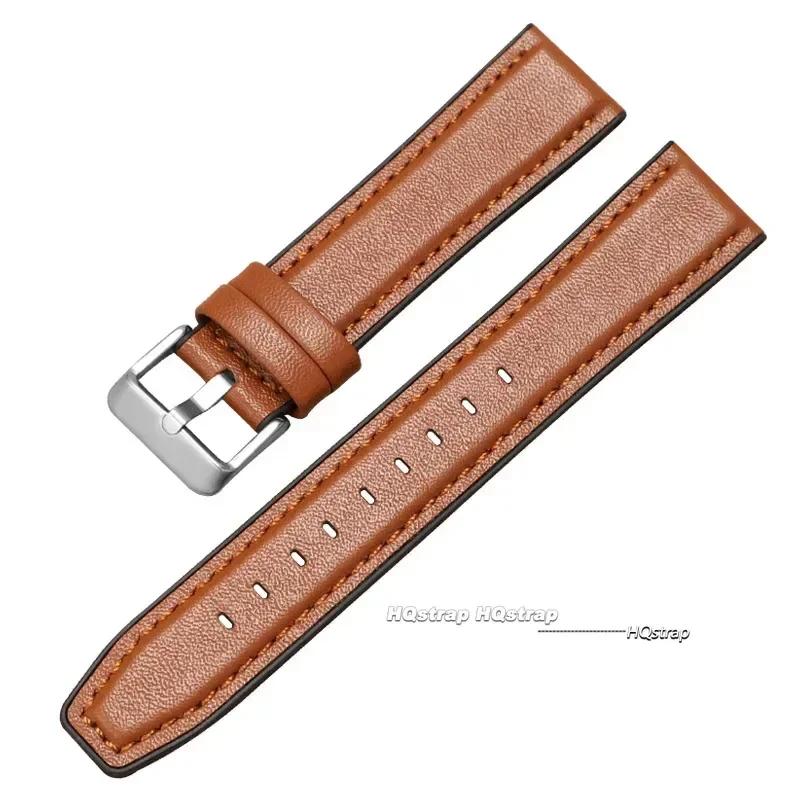 20mm 22mm Leather Watch Straps for Huawei Watch 4/3/GT3/2 Pro Watchband for Samsung for Amazfit GTR 4/GTS 4 47MM 42MM Bracelet