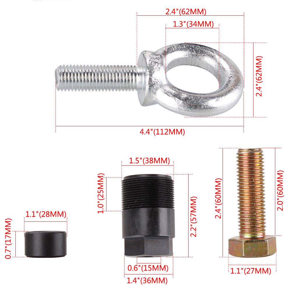 Mercury Mariner Flywheel Puller Kit: Includes Puller 91-849154T1, Lifting Ring 91-90455-1, and Screw Kit.