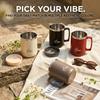 Mini Insulated Coffee Tumbler with Handle Sealed Leakproof 304 Stainless Steel Thermal Travel Mug Portable Dual Drink Water Cup