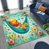 New Cute Winnie Pooh Bear Cartoon Rug for Bedroom Living Room Sofa Home Doormat Decor, Large Kids Play Non-slip Floor Mat