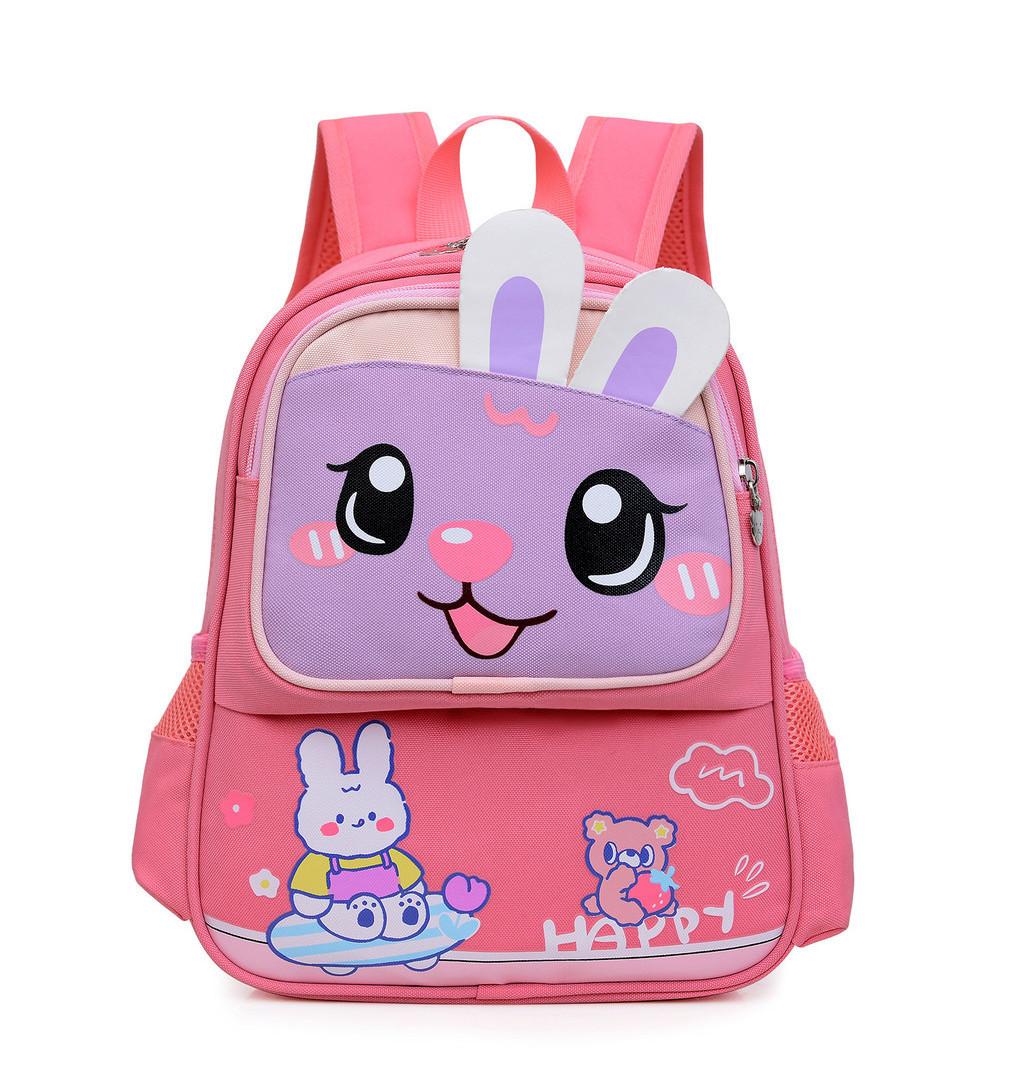 Stylish Nylon Toddler Backpack With Fun Cartoon Design Unisex For Preschool Watermelon Red