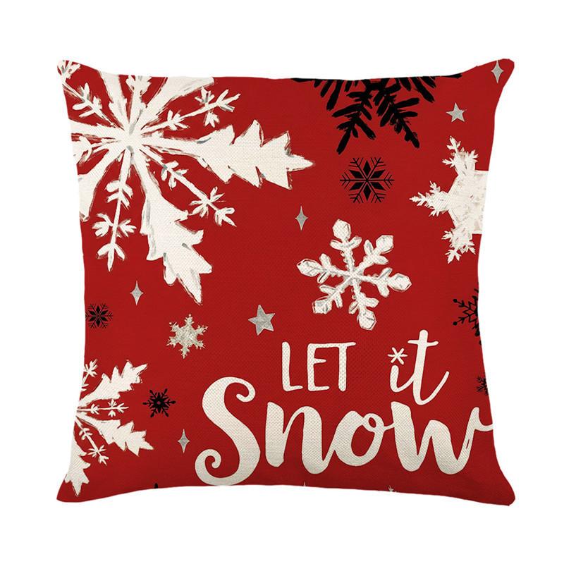 Christmas pillow cover digital printing cushion Christmas theme sofa pillow
