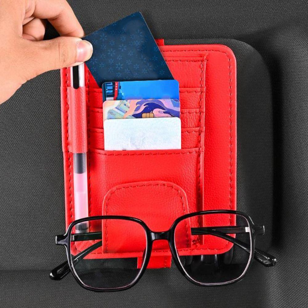 Save Space Card Storage Clip Multifunctional Car Ticket Holder Car Sun Visor Organizer Truck