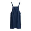 College Style Slimming Denim Jumper Dress - Korean Mid-Length, Casual & Versatile