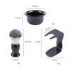 Men Shaving Brush Set Facial Foam Bowl Men Beard Shaving Stand Moustache Cleaner Rack Shaving Brush Cup Men Styling Accessories