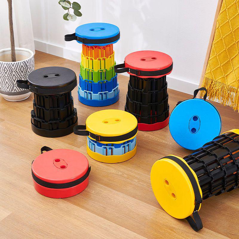 Dream Domain Portable Adjustable Retractable Stool for Outdoor and Indoor Use