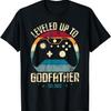 I Leveled Up To Godfather Est. 2022 Promoted To Godfather T-Shirt