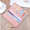 Portafoglio Lungo Colorato da Donna Progettato con Molteplici Slot per Carte, Portafoglio Sottile a Doppia Piegatura con Chiusura a Zip, Design Carino