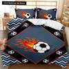 Soccer Duvet Cover Football Kids Bedding Set 3D Comforter Cover Boys Teens Sport Lovers Double Queen King Polyester Qulit Cover