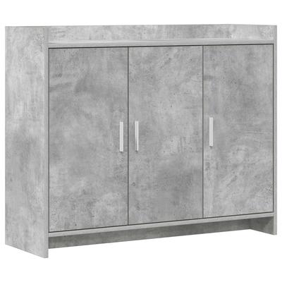 Sideboard Concrete Grey 98.5 X 33 X 80 Cm Engineered Wood