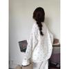 Women's Spring & Autumn Long Sleeve Pajama Set - High-End Style, Wearable Outside, Celebrity Fashion