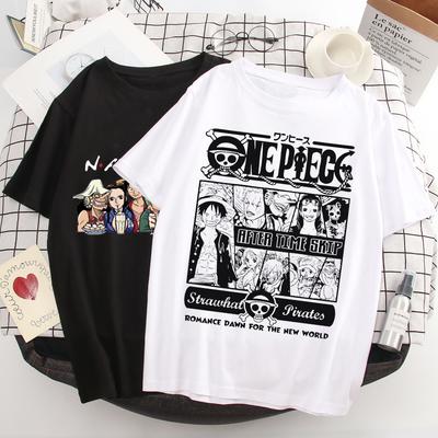 T-shirt Japonais Anime One Piece Luffy Chopper Vêtements Périphériques Homme T-shirt Dessin Animé Mode Harajuku Ullzang Mode Haut Unisexe