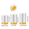 2Rolls Pre-Taped Masking Film,Tape and Drape,Automotive Painters Masking Tape Film,Plastic Sheeting Cover for Appliance