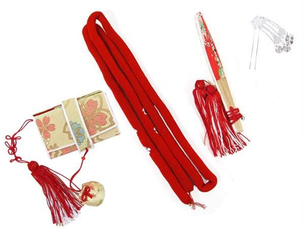 

Girls Box Seco 4 Piece Set of Accessories hako33 Thin Gold Shichi-Go-San