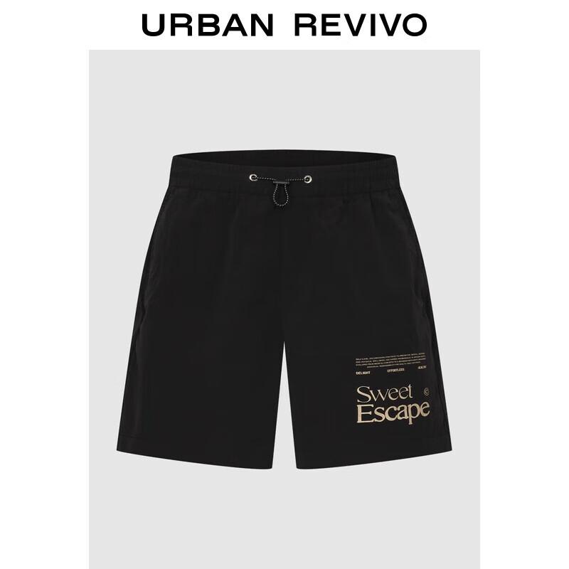 UR Men s 2025 Autumn Casual Drawstring Letter Print Shorts 30