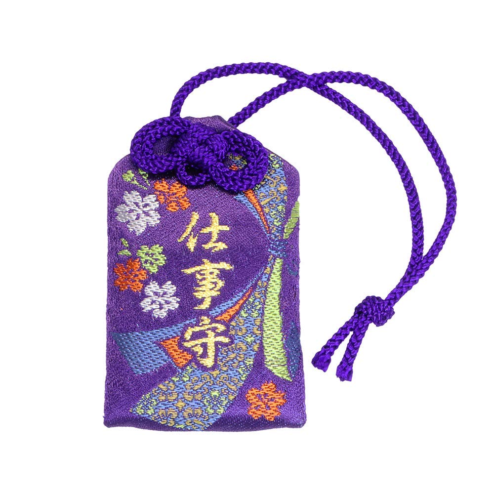 Career luck in a paulownia wood Blessed and purified at a charm, purple, box. shrine.