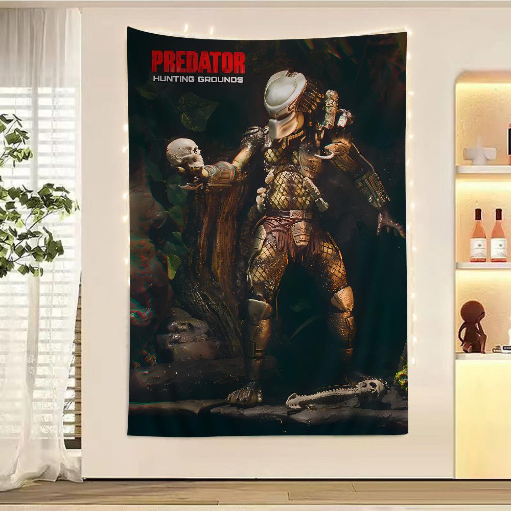 

The Predator Printed Large Wall Tapestry Indian Buddha Wall Decoration Witchcraft Bohemian Hippie Wall Art Decor 74x94cm(29x37in)