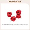 4 M2 Flange Wheel Nuts for 1/30 RC Crawler, Premium Aluminum Alloy Replacement Parts SCX30