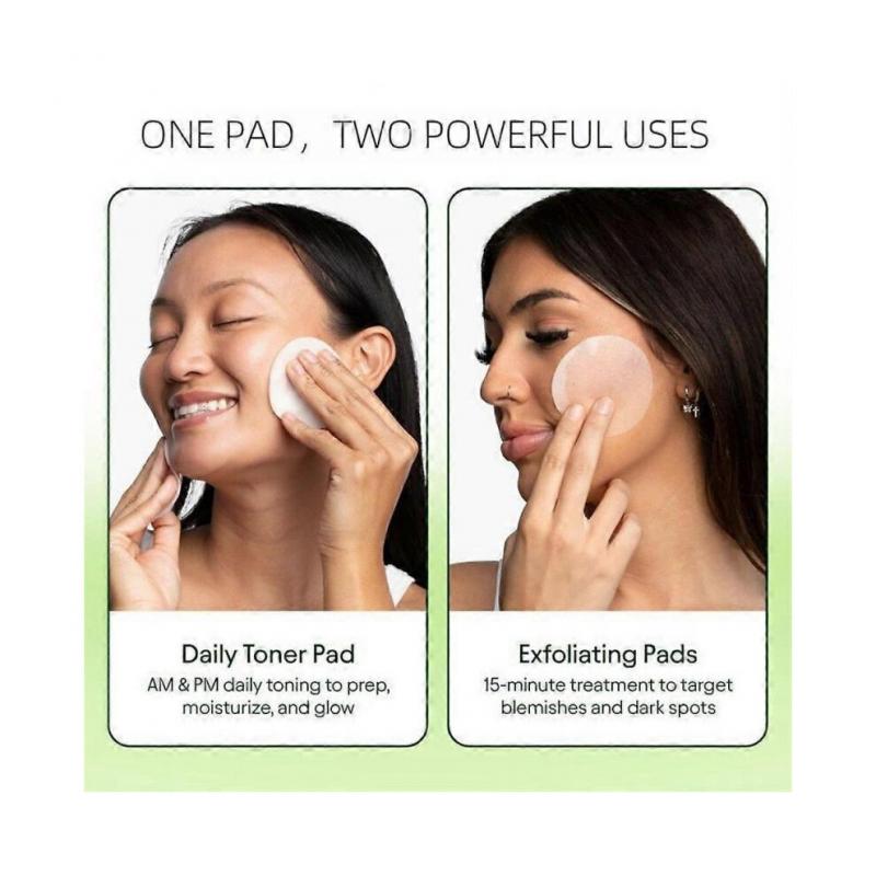 Jiyu Korean Skincare Anti-Aging, Dark Spot & Wrinkle Minimizing Toner Pads