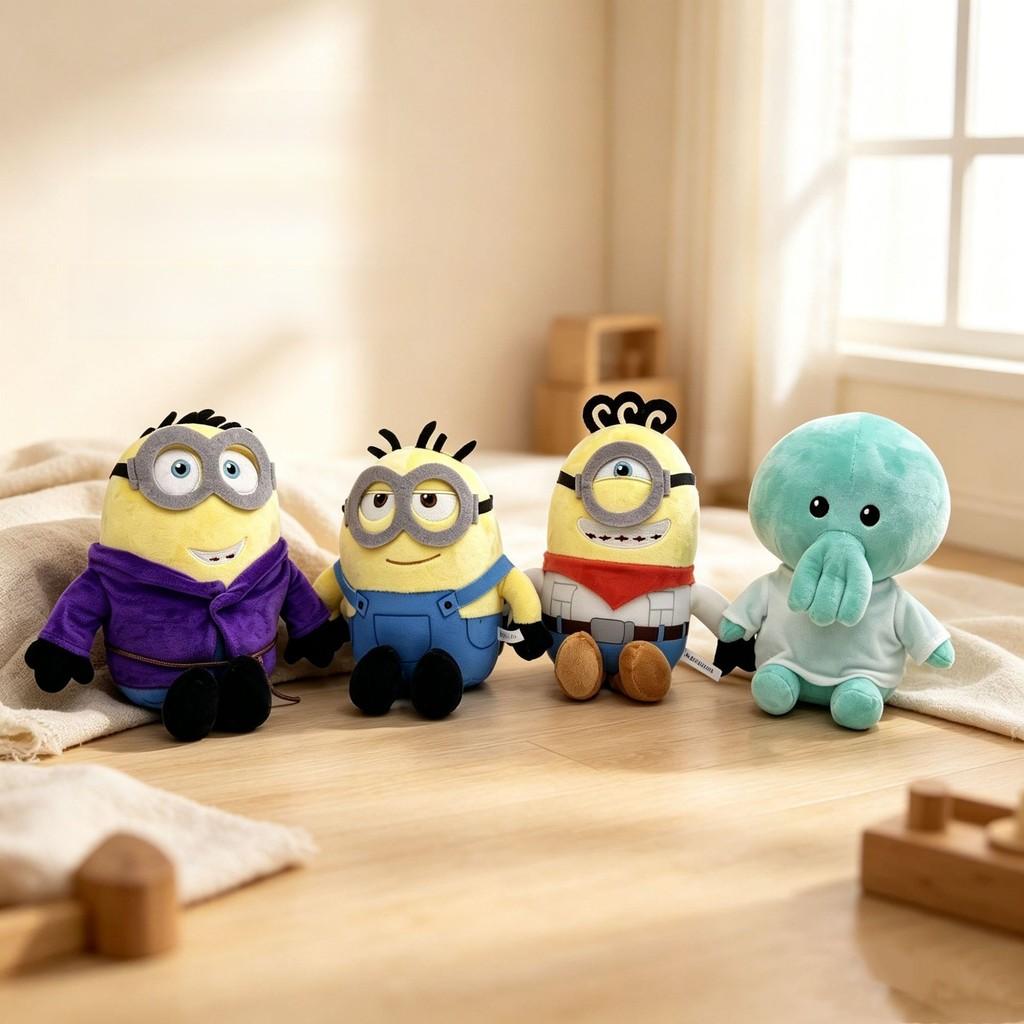 Minions And Monsters Plush Toy With Short Pile Cotton For Kids And Collectors