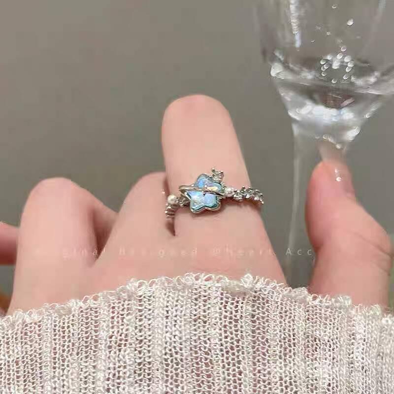 Bague ouverte polyvalente style coréen: Tempérament Élégant, Design de Personnalité Simple pour Femmes et Couples