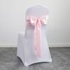 30pcs New Wedding Banquet Venue Chair Covers Back Flower Bows Silk Scarves Chair Backs Floral Patterns Ding Decorative Ribbons