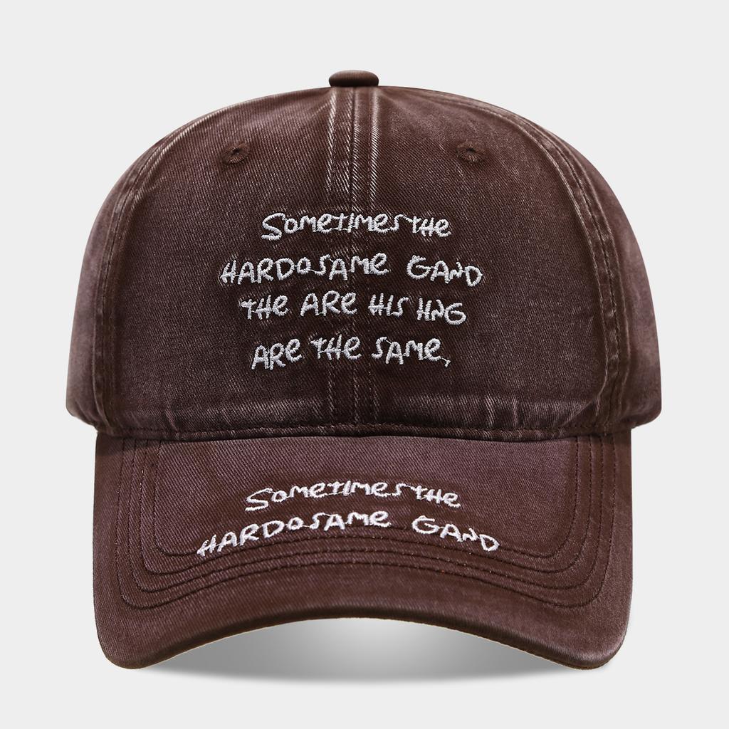European and American Fashion Letter Embroidery Soft Top Baseball Cap Men and Women Outdoor Street Trend Versatile Leisure Sports Sun Hat