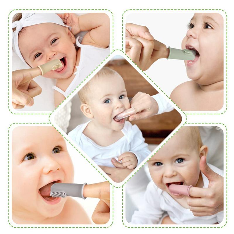 1 Pcs Baby Finger Toothbrush Soft Silicone Infant Tooth Teeth Clean Brush Food Grade Silicone Bebes Oral Health Care Kid Items